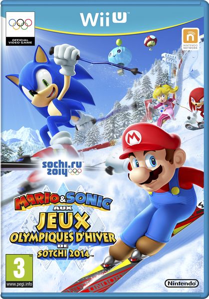 Jaquette du jeu Mario & Sonic aux Jeux Olympiques d'hiver de Sotchi 2014